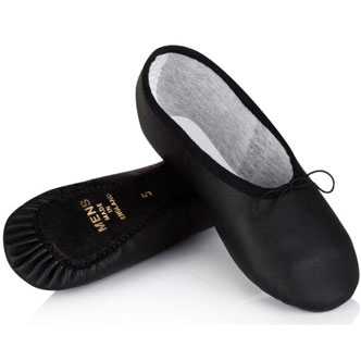 Boys Ballet Shoes - Soft Black leather