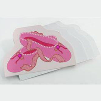 notepad ballet shoes